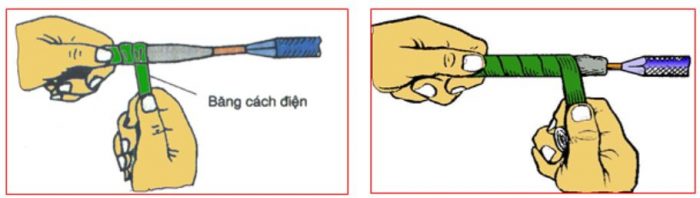 Bọc cách điện mối nối thẳng