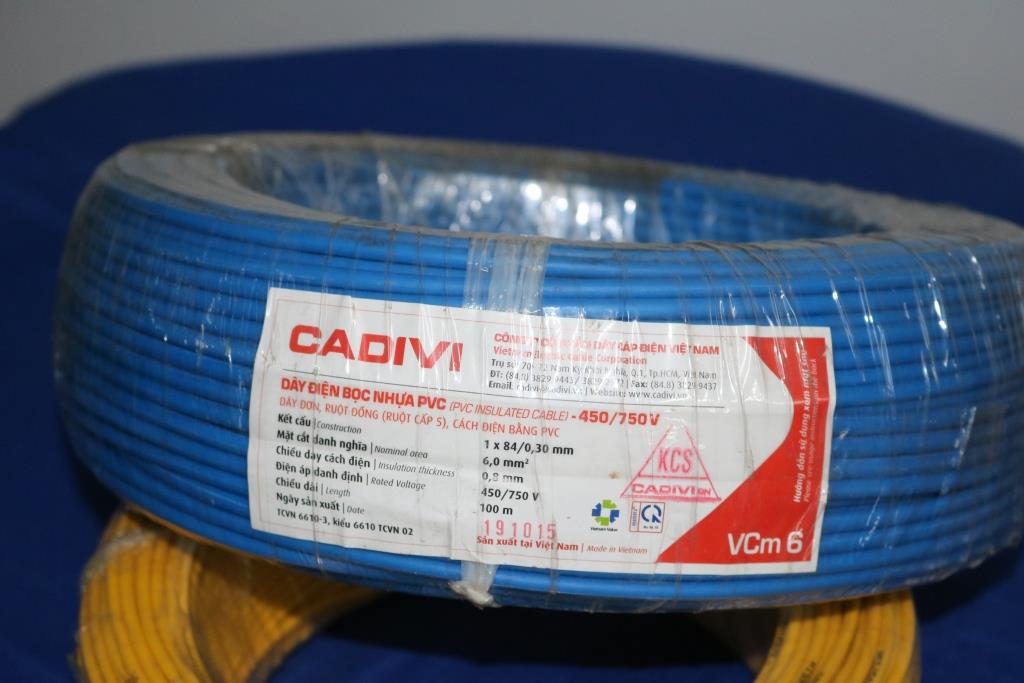 Dây điện Cadivi đơn mềm VCm 6